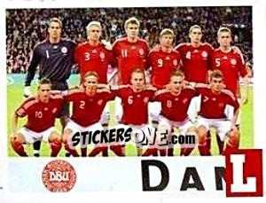 Sticker team Dinamarca - Estrellas Del Futbol Mundial 2010 n. 136 - LIBERO VM
