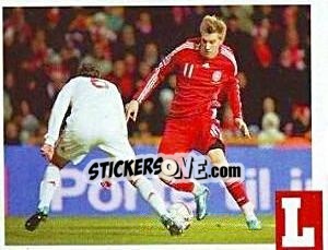 Sticker Nicklas Bendtner - Estrellas Del Futbol Mundial 2010 n. 137 - LIBERO VM
