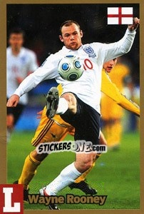 Sticker Wayne Rooney - Estrellas Del Futbol Mundial 2010 n. C1 - LIBERO VM
