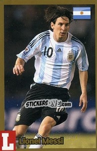 Sticker Lionel Messi - Estrellas Del Futbol Mundial 2010 n. C3 - LIBERO VM
