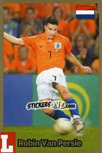 Sticker Robin van Persie - Estrellas Del Futbol Mundial 2010 n. C7 - LIBERO VM
