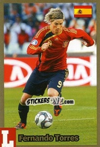 Figurina Fernando Torres - Estrellas Del Futbol Mundial 2010 - LIBERO VM
