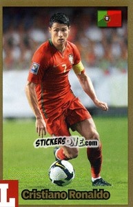 Sticker Cristiano Ronaldo - Estrellas Del Futbol Mundial 2010 n. C10 - LIBERO VM
