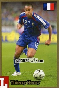 Sticker Thierry Henry - Estrellas Del Futbol Mundial 2010 n. C12 - LIBERO VM
