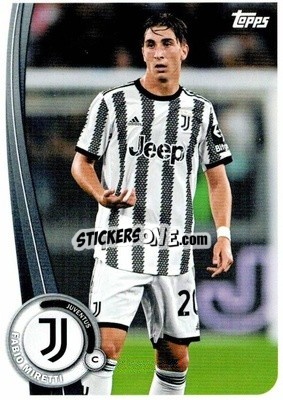 Sticker Fabio Miretti - Juventus 2022-2023
 n. JU-10 - Topps