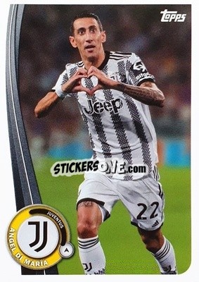 Sticker Angel Di Maria - Juventus 2022-2023
 n. JU-11 - Topps
