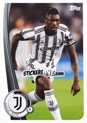 Sticker Moise Kean - Juventus 2022-2023
 n. JU-19 - Topps
