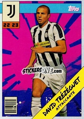 Sticker David Trezeguet - Juventus 2022-2023
 n. JUH-4 - Topps