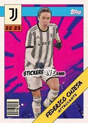 Sticker Federico Chiesa - Juventus 2022-2023
 n. JUH-7 - Topps