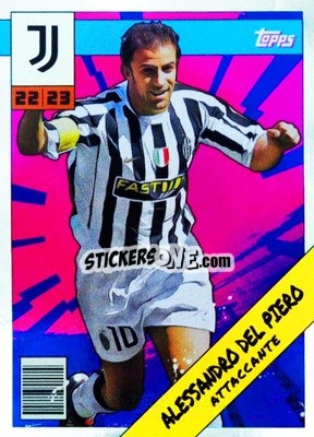 Sticker Alessandro Del Piero - Juventus 2022-2023
 n. JUH-10 - Topps