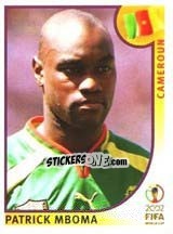 Sticker Patrick Mboma - FIFA World Cup Korea/Japan 2002 n. 382 - Panini