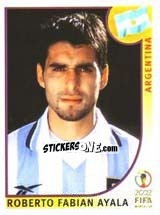 Sticker Roberto Fabian Ayala - FIFA World Cup Korea/Japan 2002 - Panini