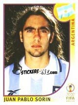Sticker Juan Pablo Sorin - FIFA World Cup Korea/Japan 2002 - Panini