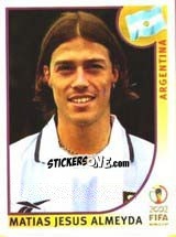 Figurina Matias Jesus Almeyda - FIFA World Cup Korea/Japan 2002 - Panini