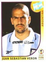 Cromo Juan Sebastian Veron