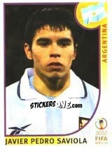 Figurina Javier Pedro Saviola - FIFA World Cup Korea/Japan 2002 - Panini