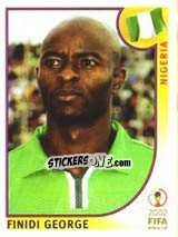 Cromo Finidi George - FIFA World Cup Korea/Japan 2002 - Panini