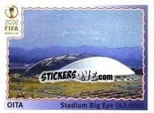Sticker Oita - Stadium Big Eye - FIFA World Cup Korea/Japan 2002 n. 20 - Panini