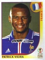 Figurina Patrick Vieira - FIFA World Cup Korea/Japan 2002 - Panini