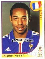 Sticker Thierry Henry - FIFA World Cup Korea/Japan 2002 n. 41 - Panini