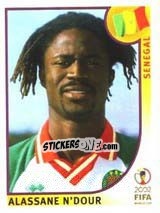 Cromo Alassane N'Dour - FIFA World Cup Korea/Japan 2002 - Panini