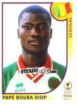 Sticker Papa Bouba Diop - FIFA World Cup Korea/Japan 2002 - Panini