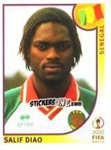 Sticker Salif Diao - FIFA World Cup Korea/Japan 2002 n. 54 - Panini