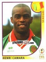 Sticker Henri Camara - FIFA World Cup Korea/Japan 2002 n. 58 - Panini