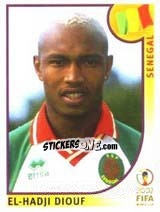 Sticker El-Hadji Diouf - FIFA World Cup Korea/Japan 2002 n. 59 - Panini