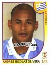 Sticker Andres Nicolas Olivera - FIFA World Cup Korea/Japan 2002 - Panini