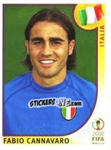 Sticker Fabio Cannavaro - FIFA World Cup Korea/Japan 2002 - Panini
