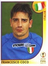 Figurina Francesco Coco - FIFA World Cup Korea/Japan 2002 - Panini