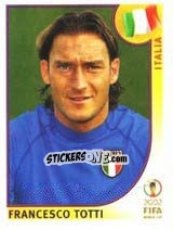 Figurina Francesco Totti - FIFA World Cup Korea/Japan 2002 - Panini