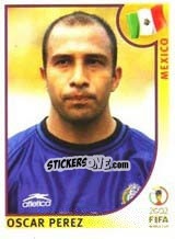 Sticker Oscar Perez - FIFA World Cup Korea/Japan 2002 - Panini
