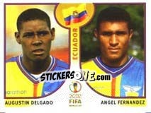 Cromo Agustin Delgado / Angel Fernandez