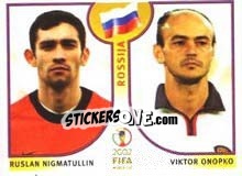 Sticker Ruslan Nigmatullin/viktor Onopko - FIFA World Cup Korea/Japan 2002 - Panini