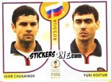 Sticker Igor Chugainov / Yuri Kovtun - FIFA World Cup Korea/Japan 2002 n. 523 - Panini