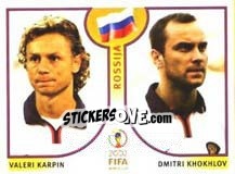 Sticker Valeri Karpin/Dmitri Khokhlov - FIFA World Cup Korea/Japan 2002 n. 526 - Panini