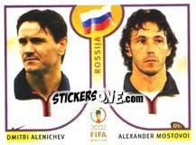 Sticker Dmitri Alenichev / Aleksandr Mostovoi - FIFA World Cup Korea/Japan 2002 - Panini