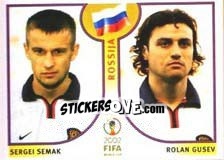 Figurina Sergei Semak/Rolan Gusev - FIFA World Cup Korea/Japan 2002 - Panini