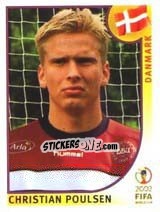 Sticker Christian Poulsen - FIFA World Cup Korea/Japan 2002 - Panini