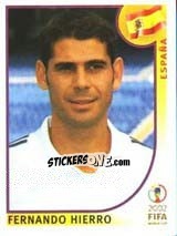 Sticker Fernando Hierro - FIFA World Cup Korea/Japan 2002 - Panini