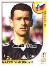 Cromo Marko Simeunovic - FIFA World Cup Korea/Japan 2002 - Panini