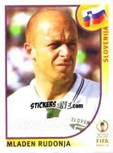 Sticker Mladen Rudonja - FIFA World Cup Korea/Japan 2002 - Panini