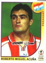 Sticker Roberto Miguel Acuña - FIFA World Cup Korea/Japan 2002 - Panini