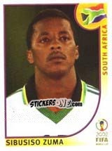 Sticker Sibusiso Zuma - FIFA World Cup Korea/Japan 2002 - Panini