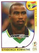 Figurina Siyabonga Nomvethe - FIFA World Cup Korea/Japan 2002 - Panini