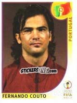 Sticker Fernando Couto - FIFA World Cup Korea/Japan 2002 n. 300 - Panini