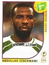 Sticker Abdullah Zebermawi - FIFA World Cup Korea/Japan 2002 - Panini