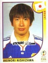 Sticker Akinori Nishizawa - FIFA World Cup Korea/Japan 2002 n. 545 - Panini